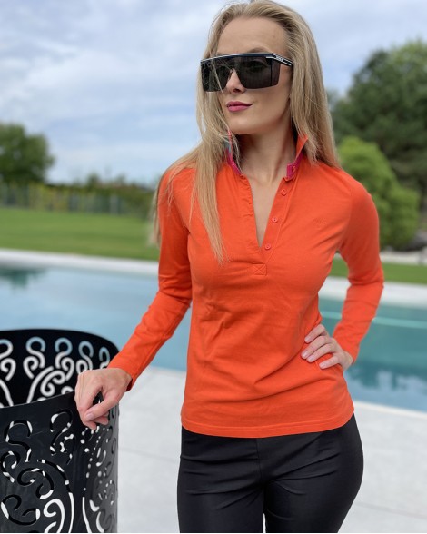 Polo triko dámské Gant oranžové